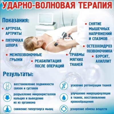 В КУП «Мозырская городская поликлиника №4» проводится ударно-волновая терапия